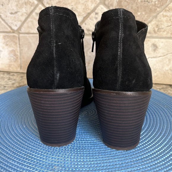 Lucky Brand Black Suede Wedge Booties - Picture 4 of 10